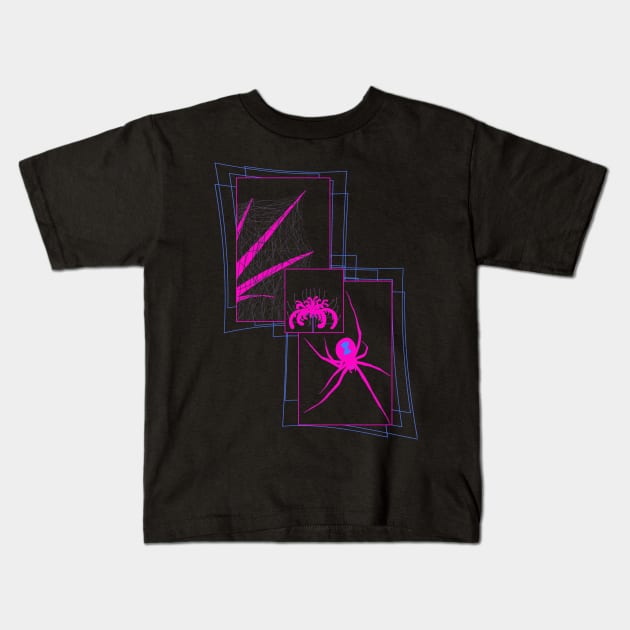 Black Widow V44 (Multicolor) Kids T-Shirt by IgorAndMore